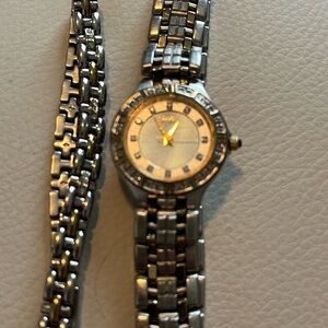 Citizen eco drive watch with matching bracelet